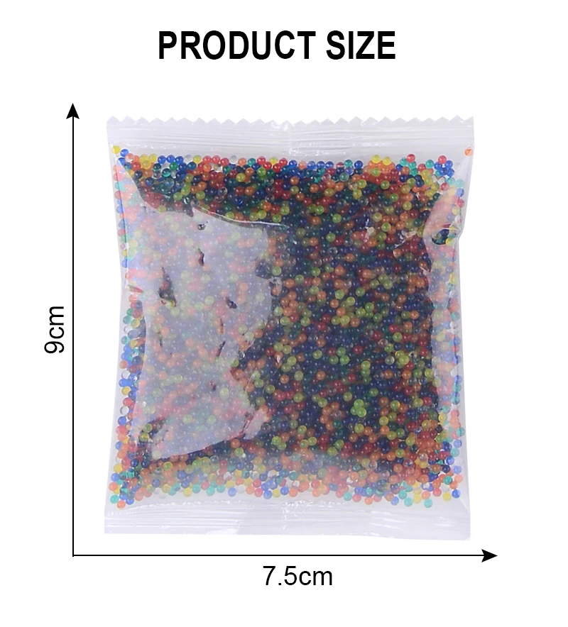10000 шт, 9-11 мм, гелевые шарики, пули для водяного пистолета, игрушки, красочные жемчужные мягкие Кристальные водные шарики, полимерный гидрогель, домашний декор