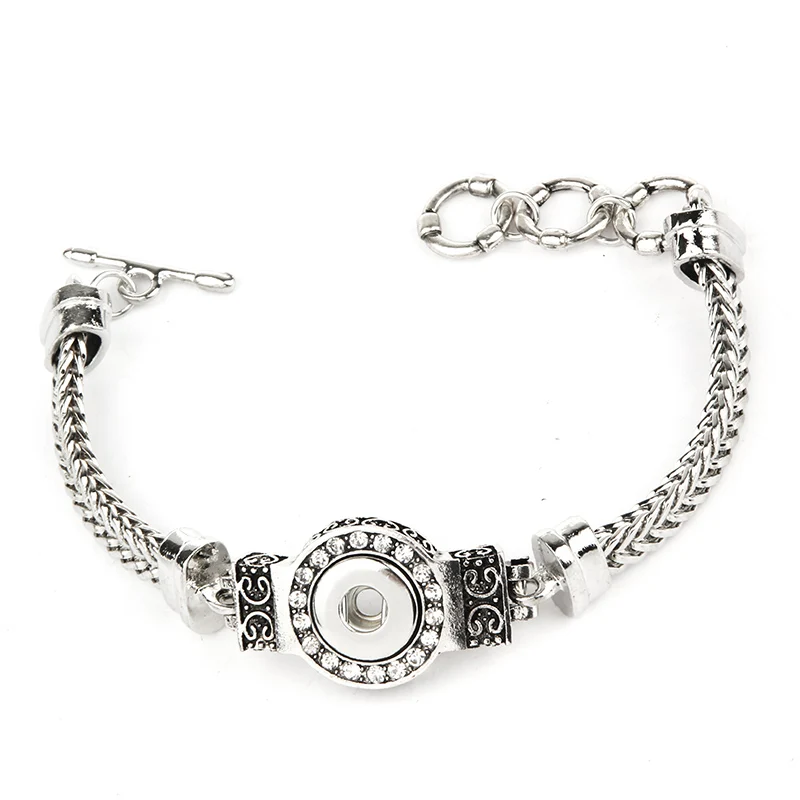 Vintage Snap On Jewelry Bracelets Fit 12mm Snap Button Charms For Women