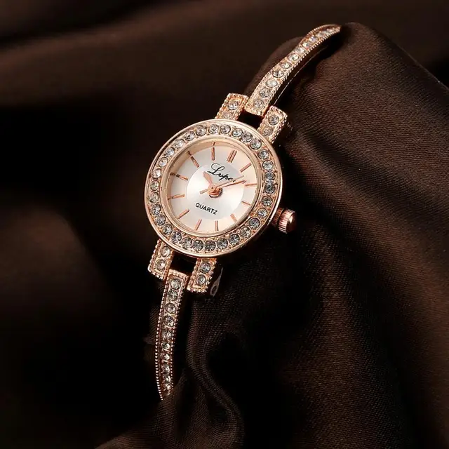 LVPAI Silver Watch Bracelet Women Watches Rhinestone Crystal Ladies Rose Gold St LVPAI Silver Watch Bracelet Women Watches Rhinestone Crystal Ladies Rose Gold St
