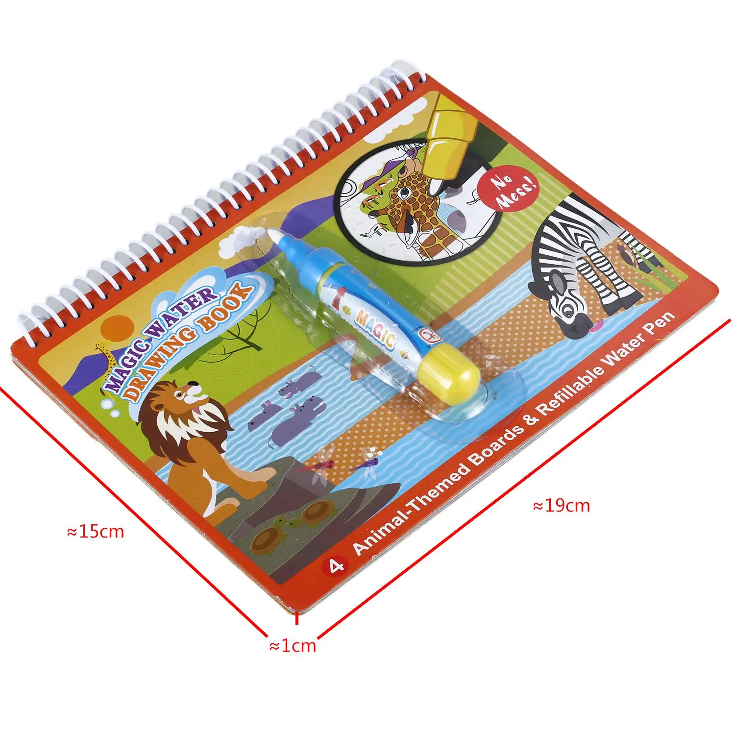 

AINY-COOLPLAY Magic Water Drawing Book Coloring Book Doodle with Magic Pen Painting Drawing Board For Kids Toys Toy Birthday G