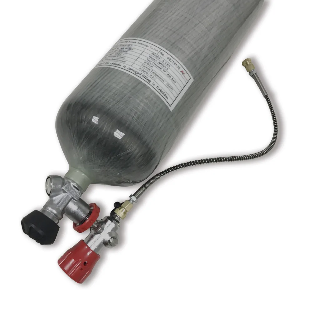 AC109301 9L CE 4500Psi Tank Airforce Condor Pcp Air Rifle Paintball Tank Cylinder High Pressure Quick Release Coupling Dive Tank