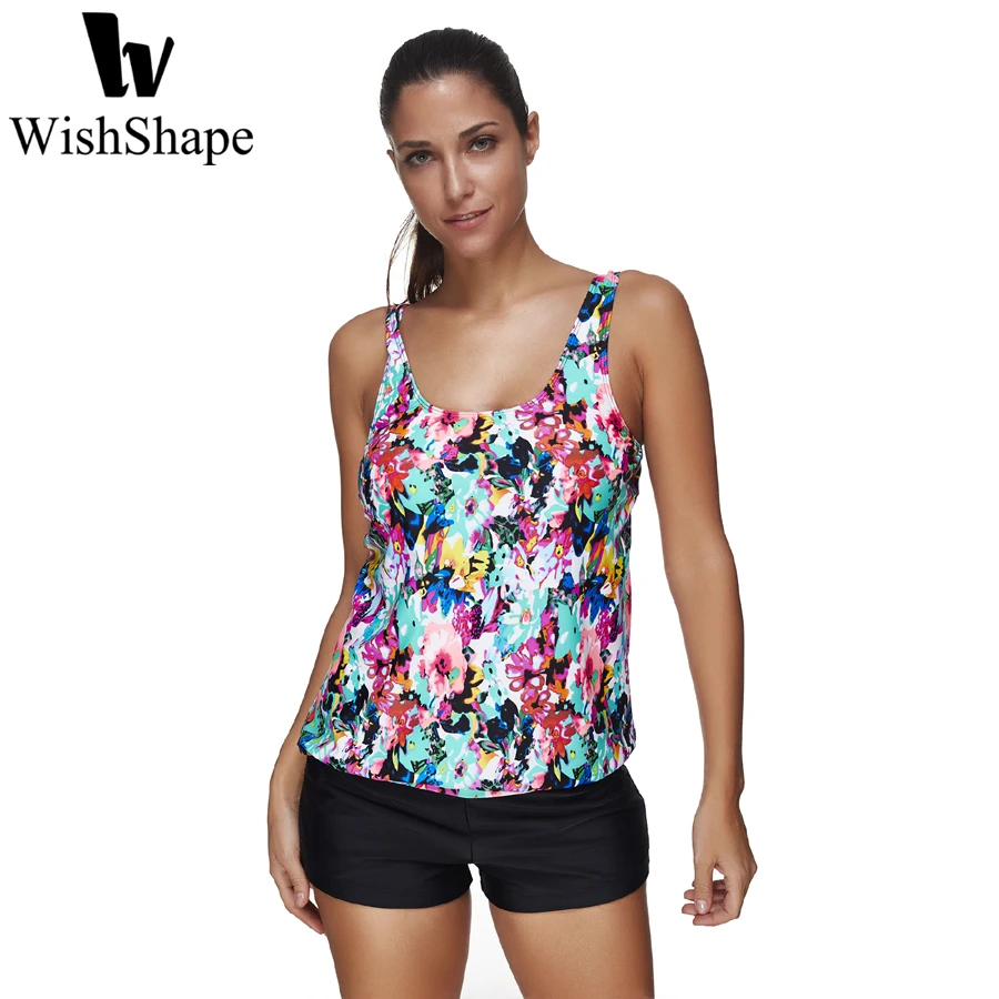 

XXL XXXL Plus Size Swimwear Female Floral Print Swimsuit Women Tankini Set 2018 Swimming Suit Beach Wear Bathing Suit Biquin