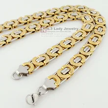 Hombres de Acero Inoxidable Bizantina Cadenas Collares de la Joyería de Hip Hop, Rock, Regalo, 2016 accesorios Al Por Mayor aliexpress WN100