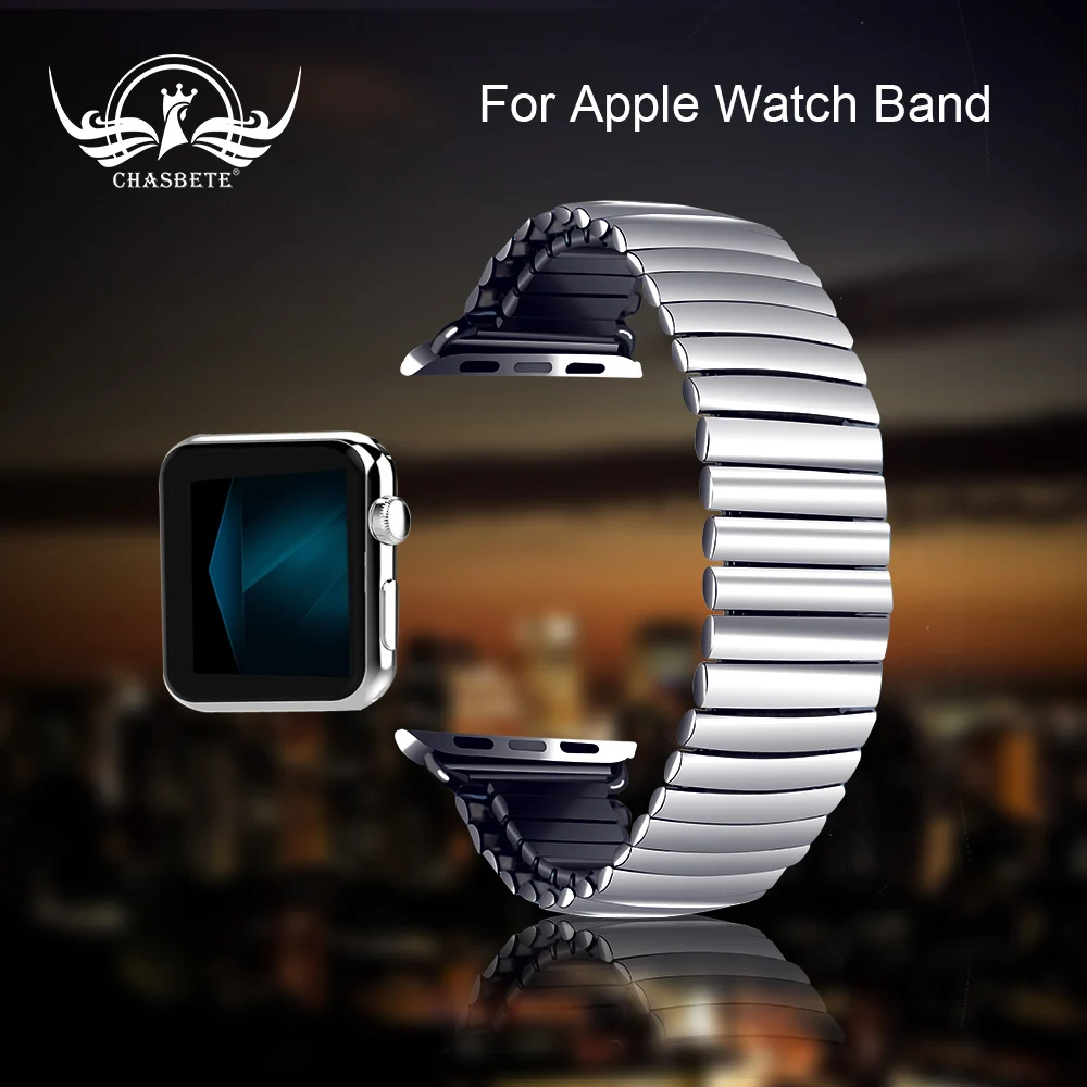 Эластичный ремешок из нержавеющей стали для Apple Watch 38 мм 42 iWatch 1/2/3/4/5 все версии 40 44