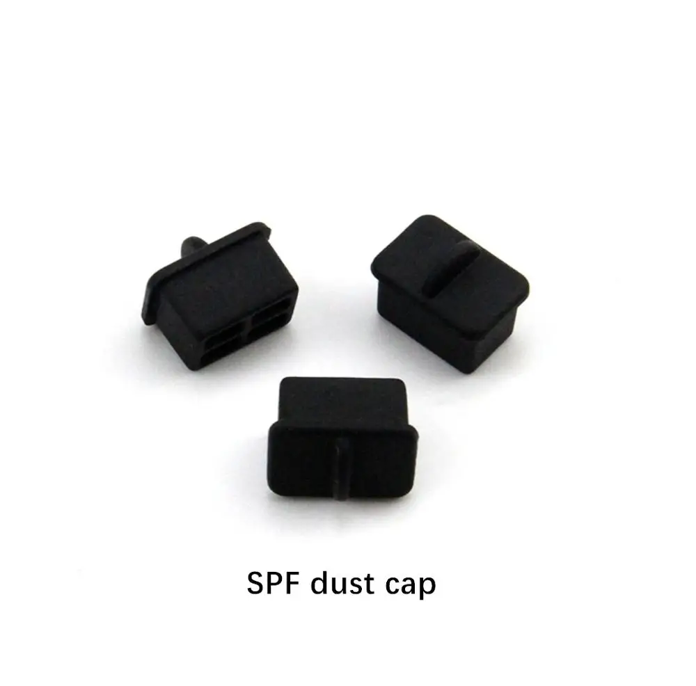 RJ11 dust cap RJ45 SPF USB dust cover/plug black white Free Shipping ELINK 100pcs