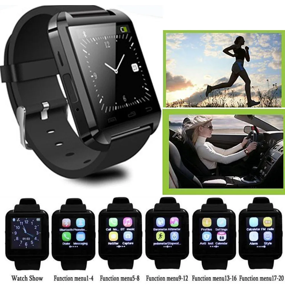 

Sport Bluetooth U8 Wrist Smart Watch Phone Mate For Android Samsung LG Alcatel Motorola Huawei Smartphones