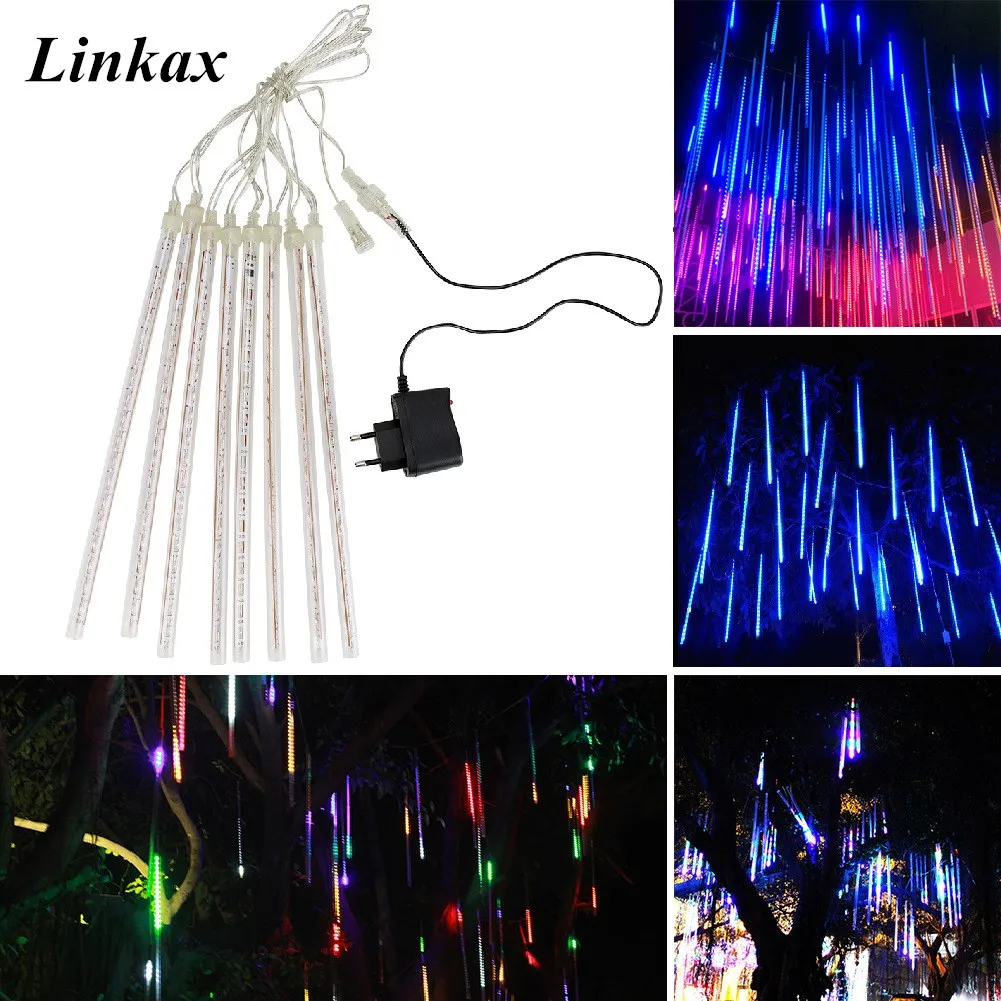 30CM 8pc/Set Meteor Shower Rain Tube LED String Light Christmas Lights