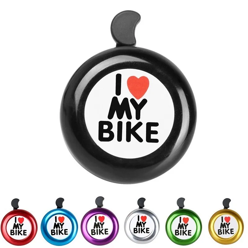 

Bicycle Bell I Love My Bike Printed Clear Sound Cute Safety Bike Horn Alarm Warning Bell Ring Bicycle Accessory New