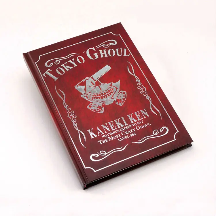 

Tokyo Ghoul cosplay notebook Anime Kaneki Ken cartoon logo pocketbook Bronzing Collectible Exquisite free shipping
