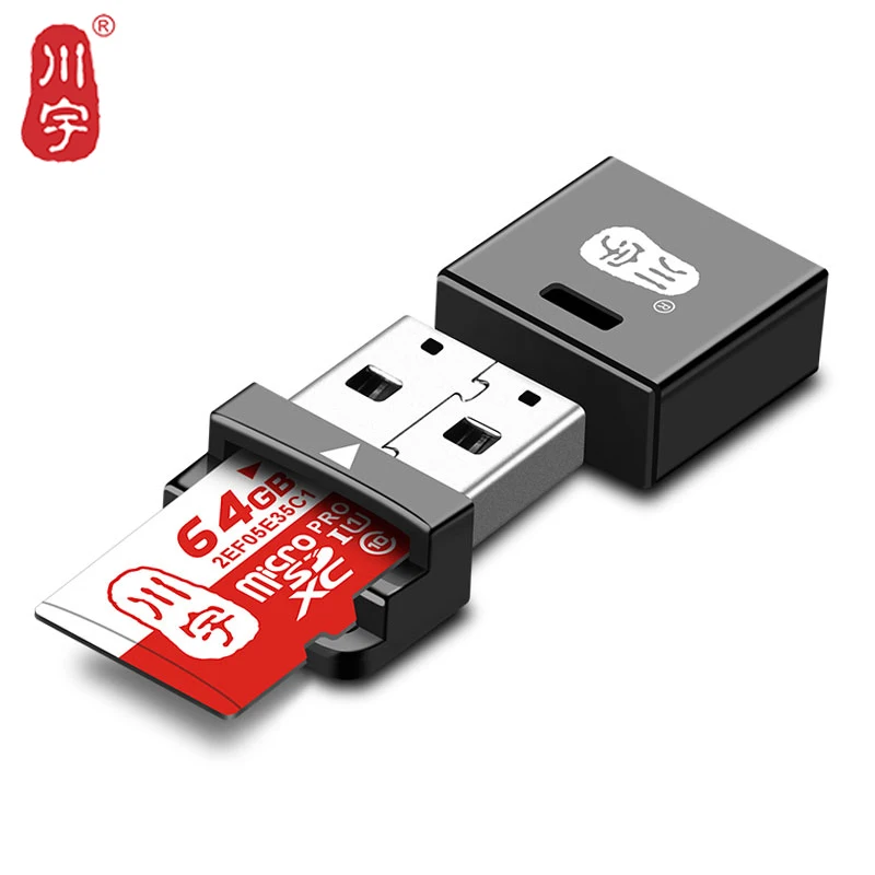 Кавау устройство для чтения Micro-SD карт 2,0 USB Mini Card адаптер с TF слот для карты C292 Max Поддержка 128 GB устройство чтения карт памяти для компьютера