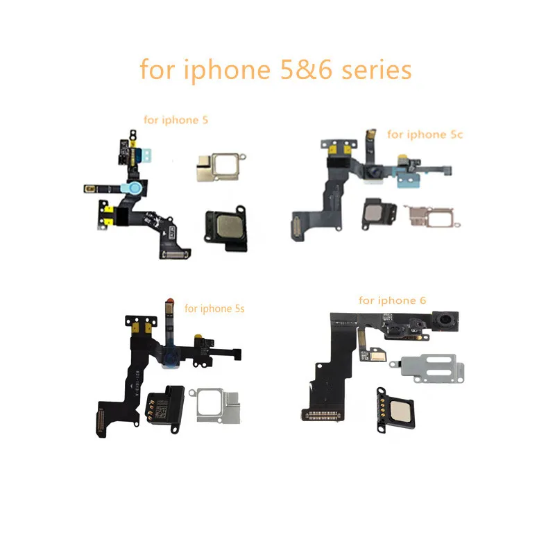 

Front Camera and Proximity Sensor Flex Cable Assembly with Earpiece Metal Bracket For iPhone 5 5s 5c 6 6plus 6s 6s Plus