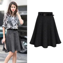 Женские Весенние большие размеры, однотонные 90% шерстяные Стрейчевые плиссированные женские юбки, Осенние юбки выше размера d средней эластичной талией, плиссированные юбки
