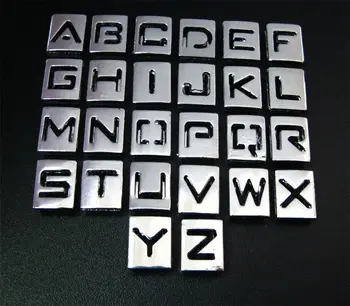 

Wholesale 1300pcs 8mm Mix Color Skull Slide letters DIY Accessories Fit Pet Collar Wristbands Belts