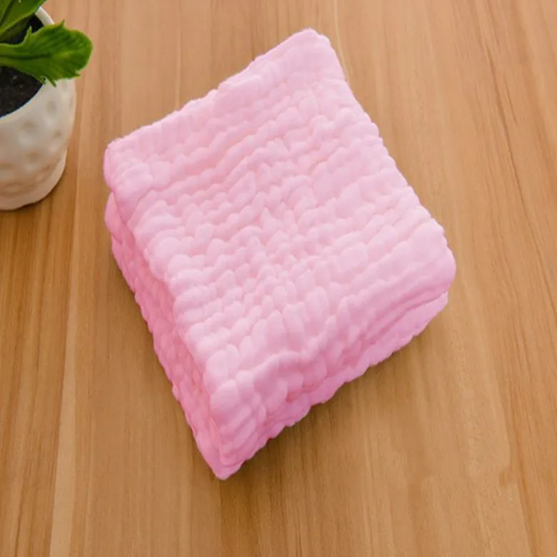 6 слоев Crinkle хлопок марли одеяло хлопок белый розовый голубой 110x110 см детское одеяло 340 г 10 шт. Малый wholeasle