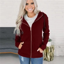 Autumn 2019 Hoodie Zipper Solid Coats Sweatshirt Women Plus Size 3XL Casual Slim Fit Hooded Oversized Jacket Coat Womens Hoodies Autumn 2019 Hoodie Zipper Solid Coats Sweatshirt Women Plus Size 3XL Casual Slim Fit Hooded Oversized Jacket Coat Womens Hoodies