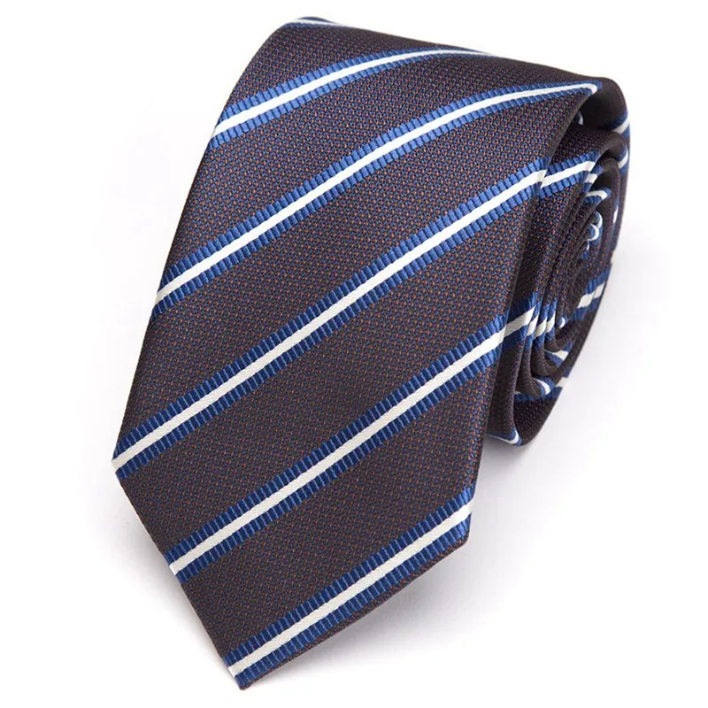 Мужские галстуки роскошный свадебный жаккардовый галстук подарок для мужчин s Мода цветок Тощий полоса 7 см галстуки бизнес парадная рубашка Gravata - Цвет: YJ-16-C03