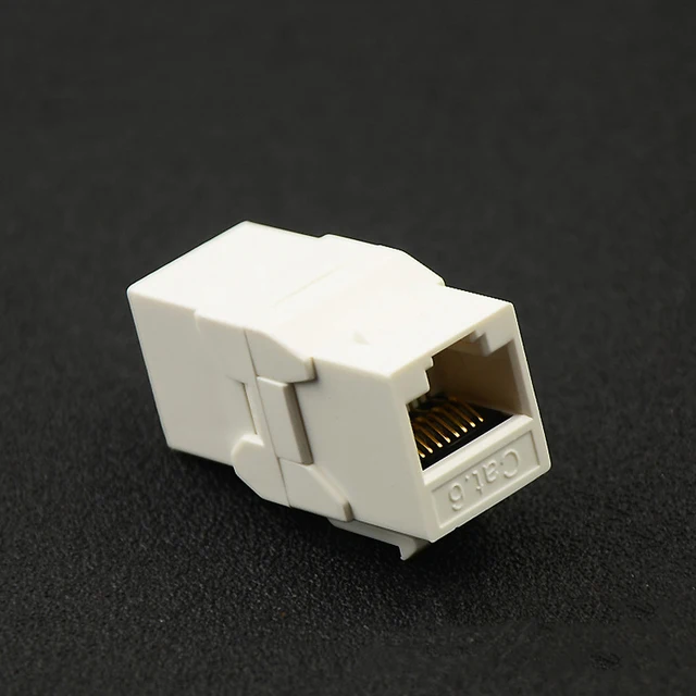 for Networks Engineering and Home Improvement Ethernet Coupler Information Socket Computer Coupler Cable Adapter 3pcs RJ45 Connector CAT6 Straight Through Networks Module 