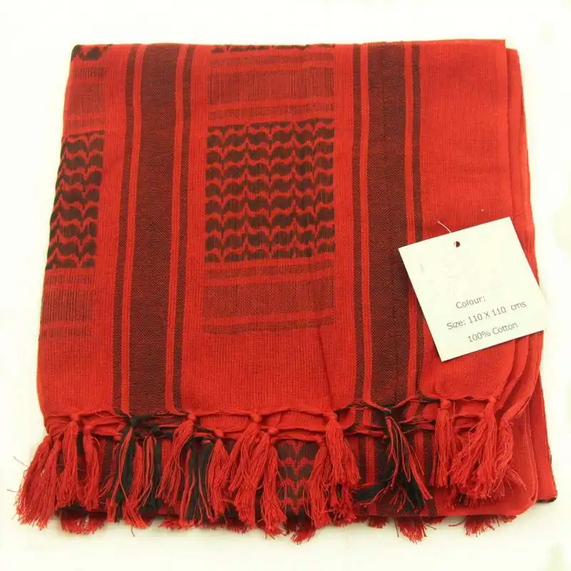 Тактический шарф наружный унисекс военный кеффиех шемаг шарф в арабском стиле шаль шейный платок головной убор синий - Цвет: 006