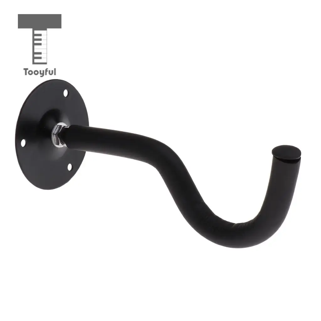 Tooyful Metal Horizontal Guitar Bass Wall Hanger Safety Wall Mount Holder Slatwall for Shop Studio Music School Training Center