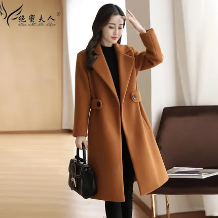 Tempérament Laine 1 Section 5 Nouvelles 3 2 Longue 6 4 De Femmes D'hiver Manteau 2018 Lâche Femelle Et Automne Épais 5OR6q