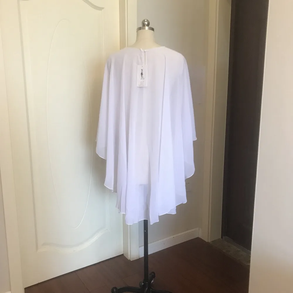 Nice Long Sleeve Chiffon Evening Casual Wrap Jacket (More Colors) Plus Size Bolero Jacket