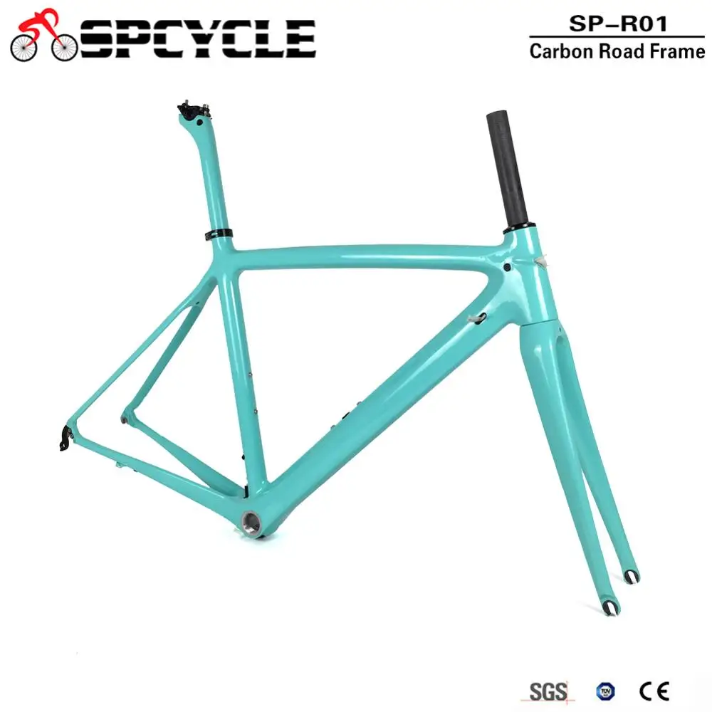 Spcycle T1000 полный углерода дорожного велосипеда BSA гоночный велосипед углерода кадров вилка подседельный 10 Цвета доступны 2 года гарантии