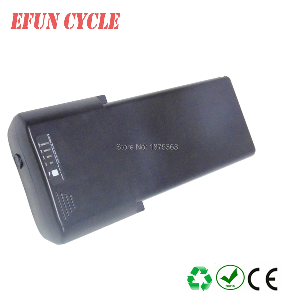 

Shunlong rear rack 36V 11.6Ah battery with capacity display for ebike/fat tire bike with charger