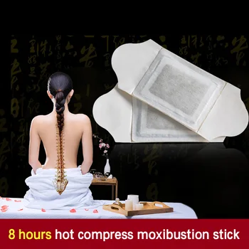 

10 Pcs Moxibustion Stickers Palace Cold Physiotherapy Wormwood Moxa Paste Navel Attached Shoulder Neck Hot Paste Ai Warm Warm