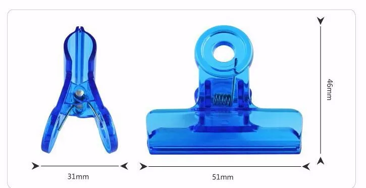 DELI клип Студенческая бумага для учебы Зажим Для Хранения Прозрачный большой емкости красочные офисные зажимы для папок 51 мм пластиковые складские принадлежности