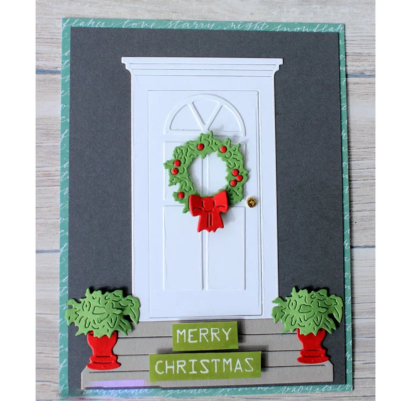 

Floor Door Gate Shape Metal Cutting Dies Stencil Scrapbook Album Embossing For Gift Card Making Handcrafts