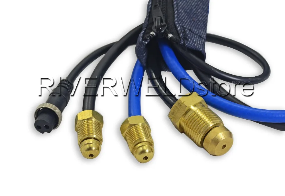 WP-20FV-25 TIG Welding Torch Complete Flexible With Valve Water Cooled 7.6 Meters 25 Feet