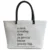 Grande Capacidade Breve Saco de Lona Ocasional Bolsa de Ombro Para As Mulheres Carta de Lazer de Praia Sacos de Compras Bolsa Feminina Branco Preto