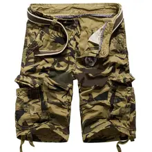 Новые мужские шорты милитари летние мужские камуфляжные армейские шорты Cargo Шорты для тренировок Homme повседневные бермуды брюки высокого качества