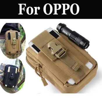 

Belt Military Camp Phone Pocket Fanny Waist Bags For OPPO R9s R9s Plus F3 Plus R11 R11s F5 R15 RX17 Neo A83 F7 AX7 A5 A3s R15