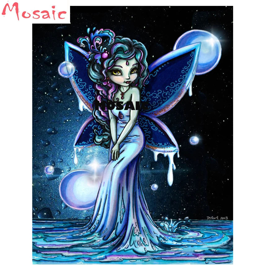 

diy Diamond Painting cartoon Cross Stitch Diamond Embroidery fairy moon round/Square Rhinestones Mosaic Home Decor painting