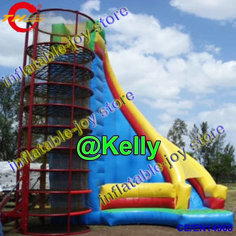 

8x4x10mH new design inflatable slide for sale, giant inflatable dry slide or water slide, CE certificate inflatable bouncy slide
