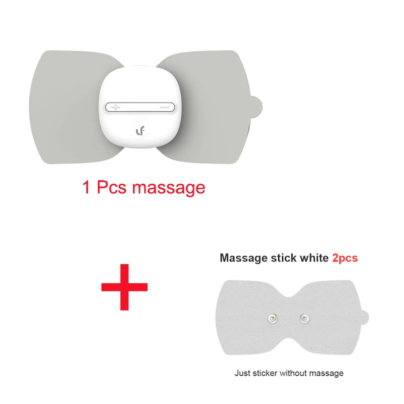 Xiaomi Mijia LF расслабляющий массажер для всего тела для мышечной терапии, массаж с четырьмя колесами, Волшебная сенсорная наклейка для массажа, забота о здоровье - Цвет: white massage add S