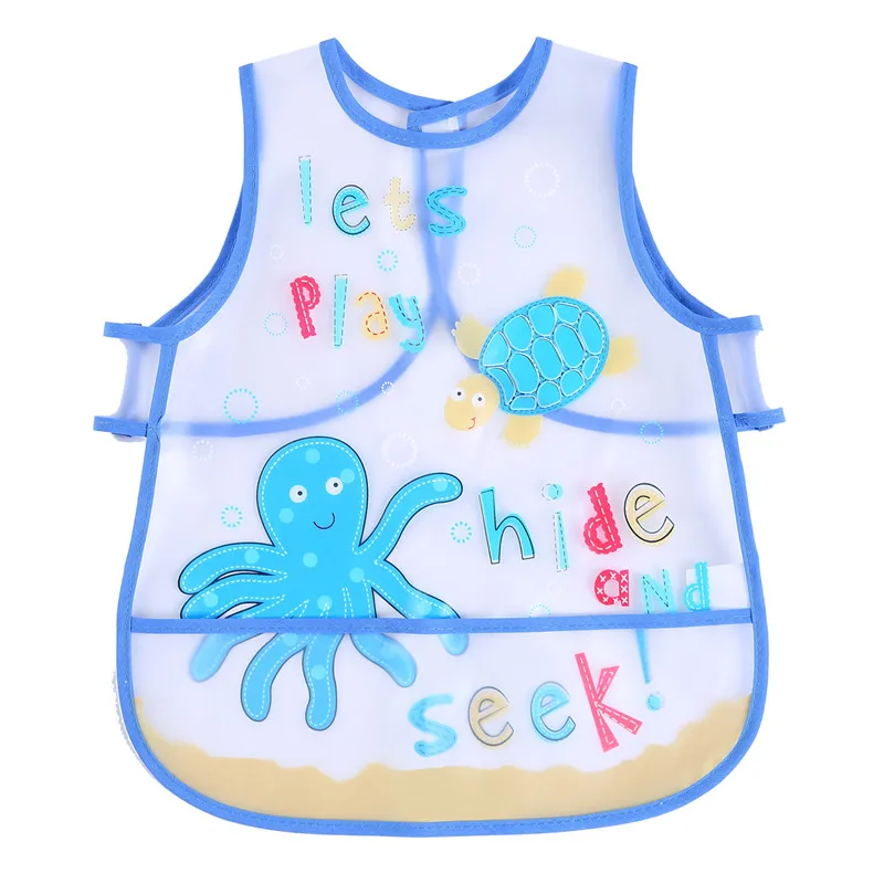 

LionBear Apron Baby Bibs for babies Adjustable Cartoon 100% EVA Waterproof Feeding Infants scarf 6-24 month baby Accessories