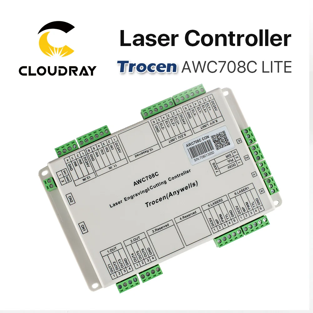 CO2 laser DSP controller system AWC708C Lite for laser cutter engraver
