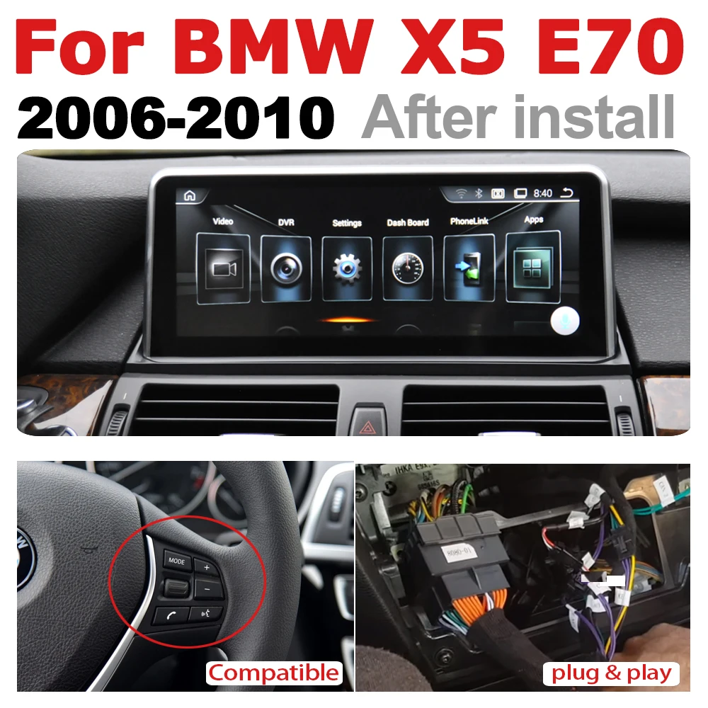 Excellent For BMW X5 E70 2006~2010 CCC Multimedia player Car Android Radio GPS original style stereo HD Screen Navigation Navi Map Media 3