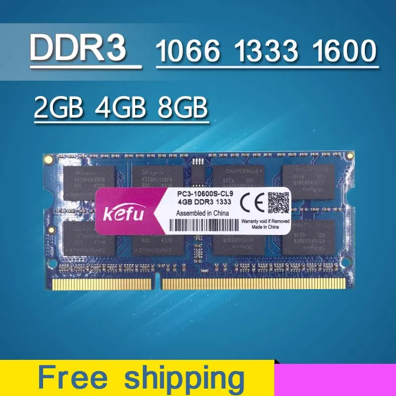 Оперативная память DDR3 4 ГБ 8 2 1066 1333 1600 МГц ОЗУ DDR3L Гб SODIMM Sdram для ноутбука |