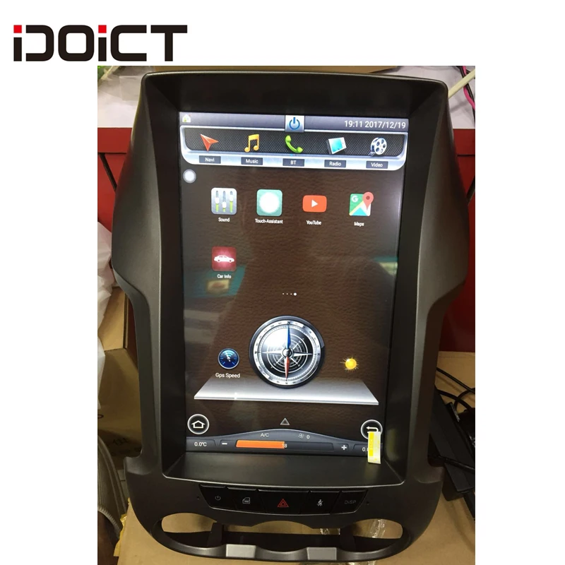 IDOICT TESLA Android 6,0 2G+ 32G Автомобильный dvd-плеер gps навигация Мультимедиа для Ford ranger F250 радио 2011