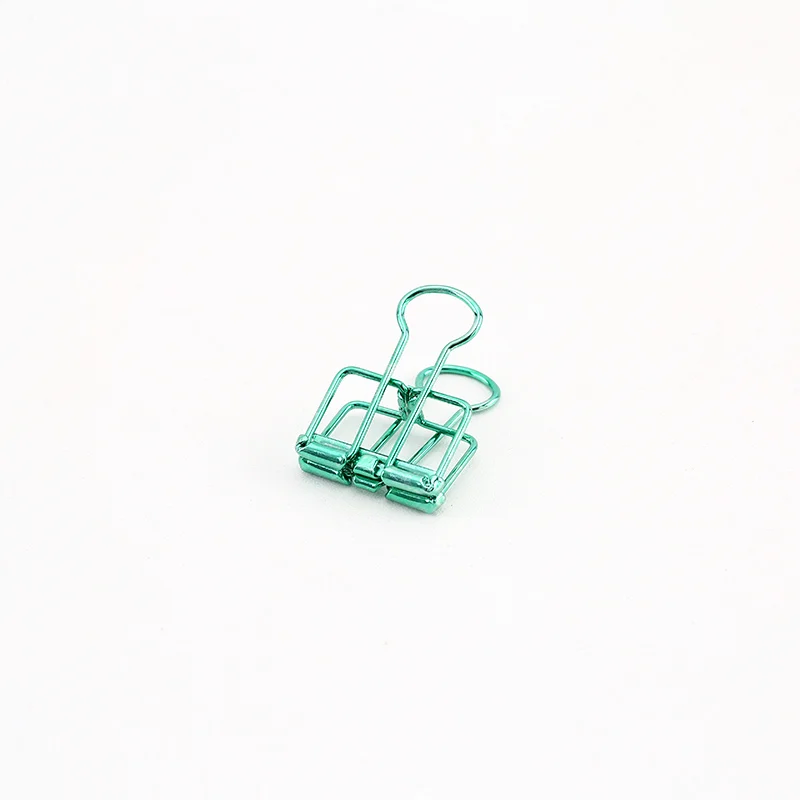 Green S Mr Paper 8 Colors 3 Sizes Ins Colors Gold Sliver Rose Green Purple Binder Clips Large Medium Small Office Study Binder Clips - Цвет: Green S