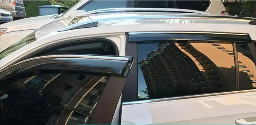 Козырек авто дверь резиновые солнцезащитный козырек боковые окна Накладка 4 шт./компл. для VW Volkswagen Touran 2009-2018