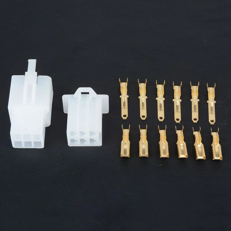 

40 Set Auto Electrical Wire Cable Connector Terminal 2.8 Mm 2 3 4 6 Pin For Motorbike Car Boat Internal Wiring