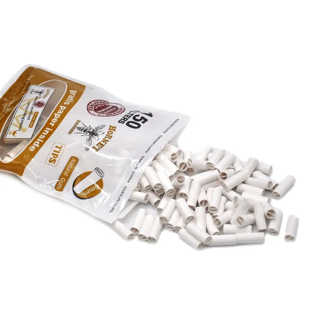 

1 Pack 150Pcs Hornet Hand-rolled Cigarette Paper Per Rolled Tips Natural Prerolled For Cigarette Rolling Paper 6MM