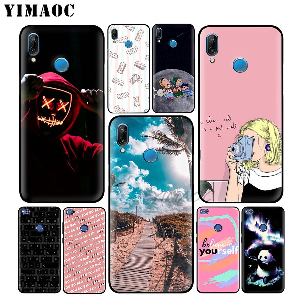 Crayon Shinchan Panda Cute Soft Case For Huawei P30 P20 Pro P10 P9 P8 2015 2017 P Smart Plus Z 2019 Nova 5i 4 3 3i 2i Lite |