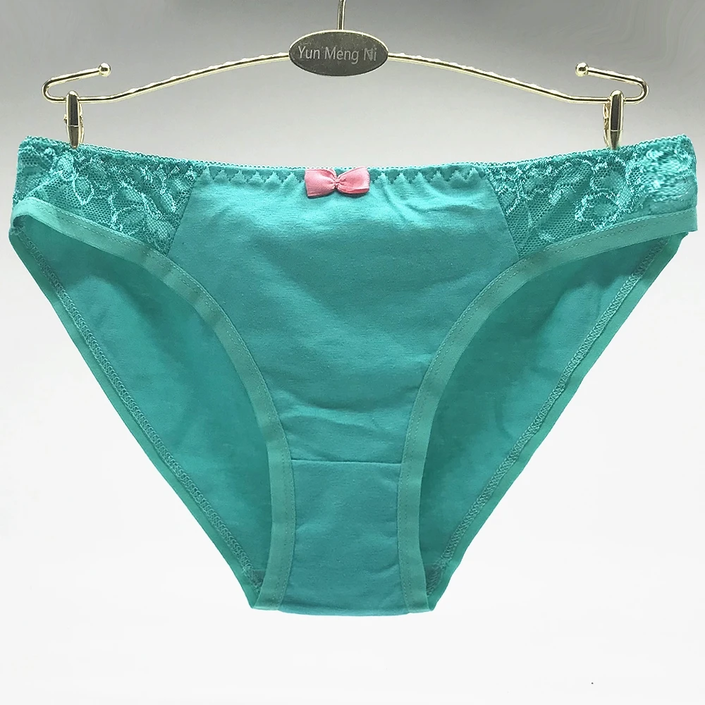 Lot of 12 Lace Trim Cotton Lady Panties Women Short Briefs Underwear Girl Pant Sexy Lingerie