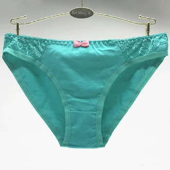 

Lot of 12 Lace Trim Cotton Lady Panties Women Short Briefs Underwear Girl Pant Sexy Lingerie Size M L XL("22.04-25.2") Wholesale