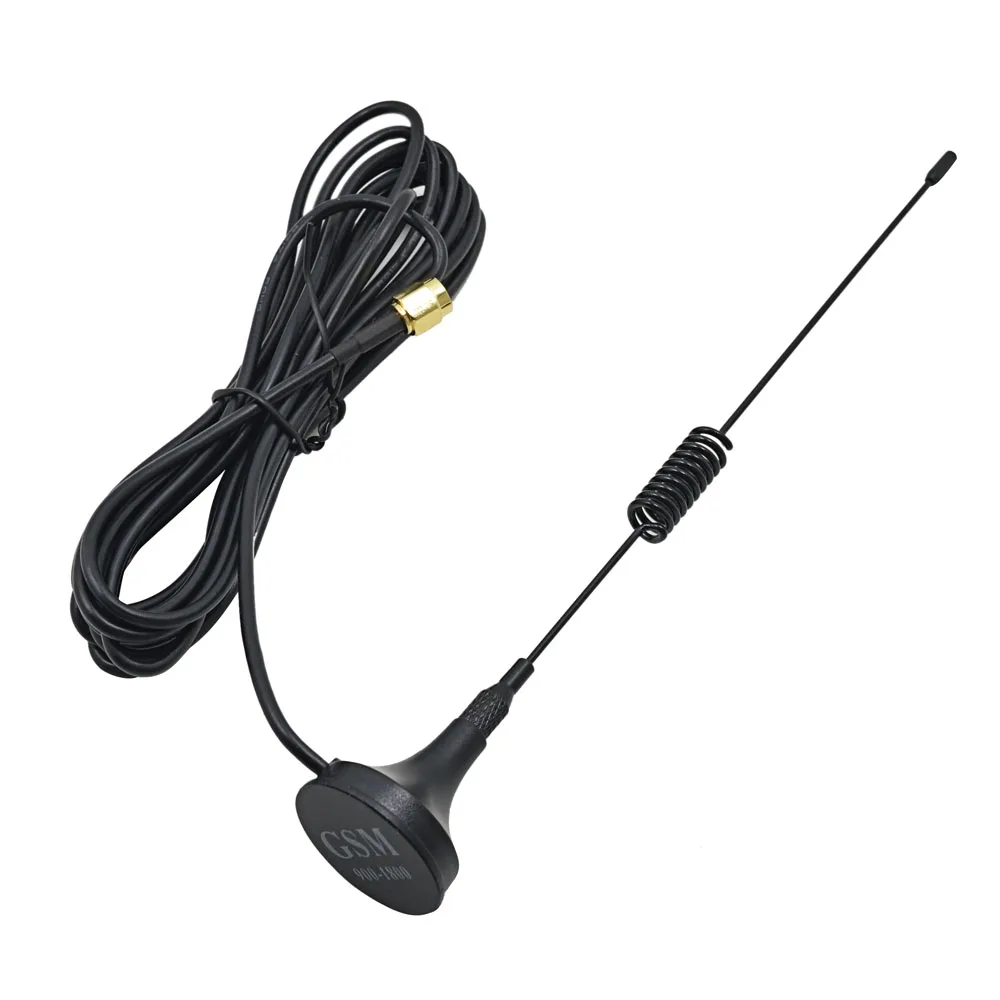 433mhz Antena 5dbi Sma Conector Macho 9.84ft Gsm Magnética 433mhz Antena 5dbi Sma Conector Macho 9.84ft Gsm Magnética